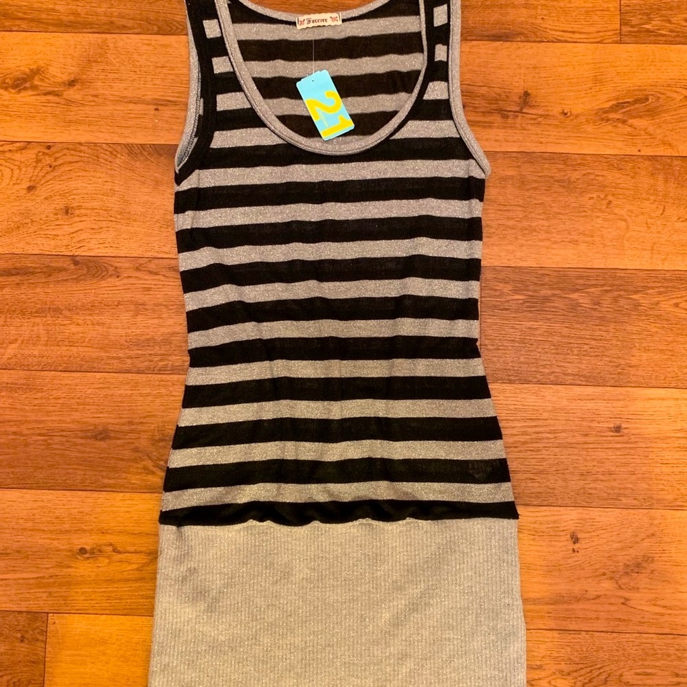 glitter dress stripped dress